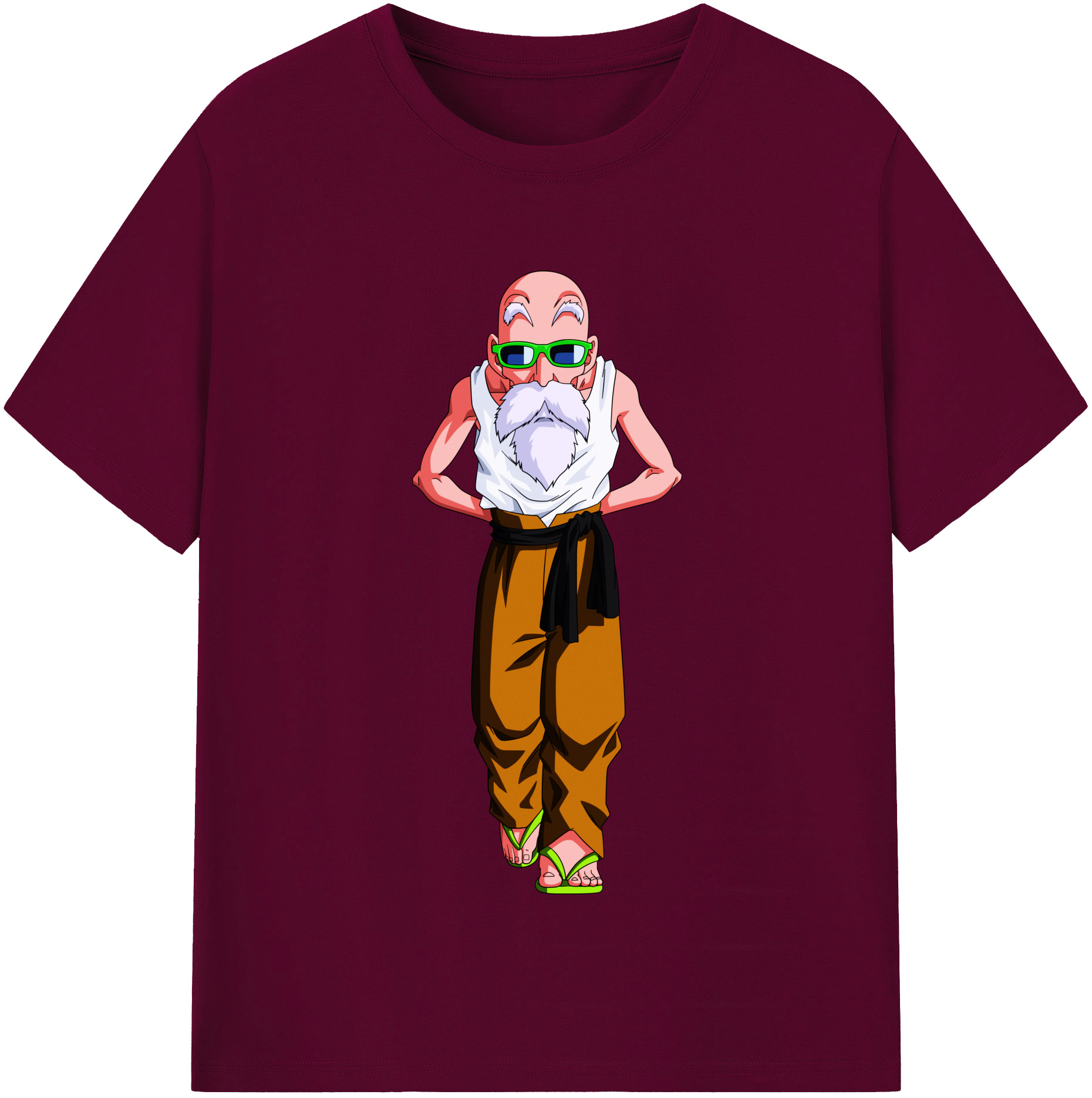 （画像用） ドラゴンボール 亀仙人（かめせんにん） DRAGON BALL Master Roshi Kame Sennin レディースカジュアルプリントTシャツ（綿100％）